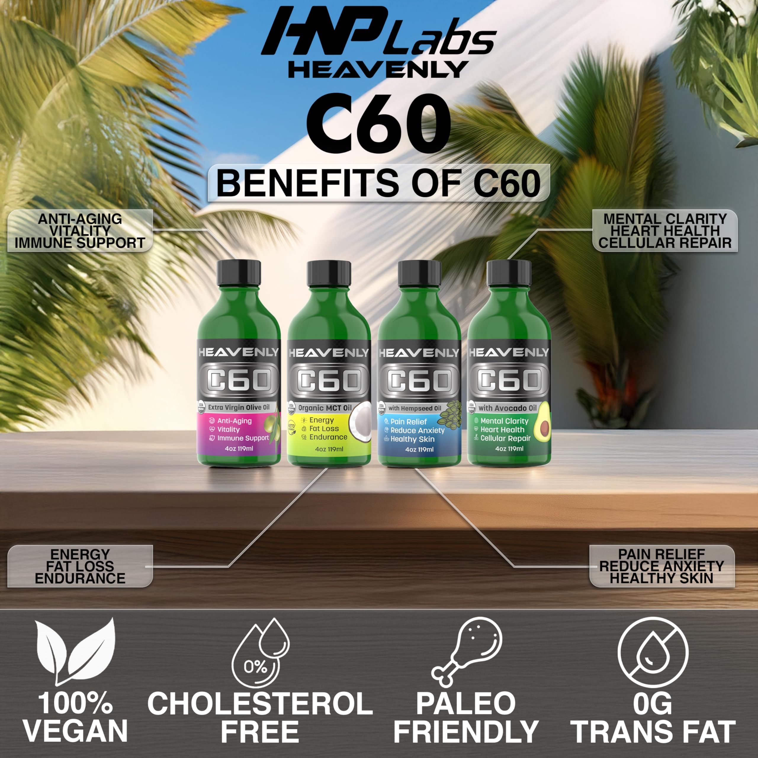 Amazon.com : HNP Labs C60 Olive Oil Extra Virgin - Boost Energy
